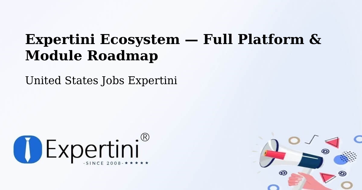 Expertini Ecosystem — Full Platform & Module Roadmap – Donora
